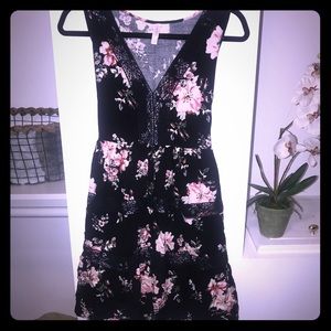 XHiliration Floral Navy Dress